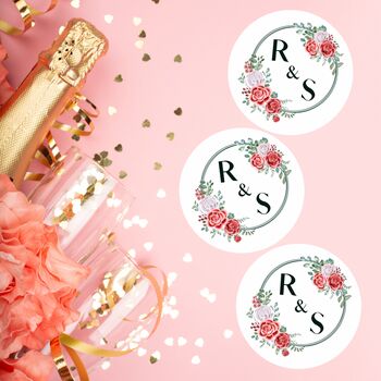 Personalised Roses Design Edible Drink Toppers, 3 of 4