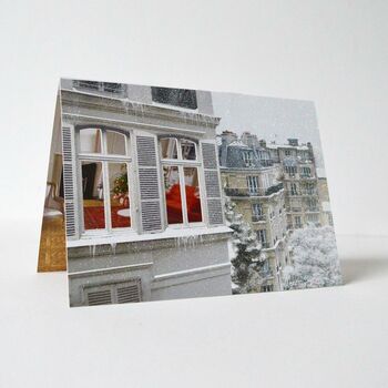 Glitter Christmas Cut Out Window Greetings Cards Set, 5 of 12