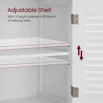Bathroom Floor Cabinet Storage Organiser Rack Cupboard, 5 of 9