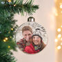 Custom Photo Christmas Glass Bauble Gift, thumbnail 1 of 5