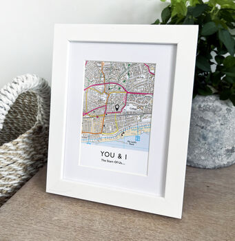 Favourite Place Personalised Framed Map Print, 10 of 11