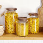 Kitchen Storage Jar With Acacia Wood Lid, thumbnail 1 of 7