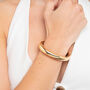 Kin 18 K Gold Plated Plain Bangle, thumbnail 1 of 5