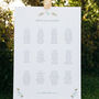 Graphic Floral Wedding Table Plan, thumbnail 1 of 3