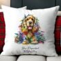 Personalised Cocker Spaniel In Christmas Lights, thumbnail 3 of 9