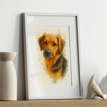Personalised Pet Illustration Portrait Print, 3 of 11