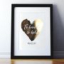 Metallic To Have And To Hold Heart Wedding Print, thumbnail 1 of 5