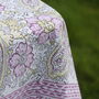 Purple And Green Floral Tablecloth, thumbnail 3 of 9