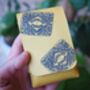 Personalised Yellow Playing Card Case With Custard Cream Print, thumbnail 5 of 7