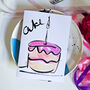 Birthday Cake Greeting Card, thumbnail 1 of 5