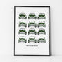 Personalised Mini Cooper Car Print, thumbnail 3 of 11