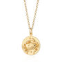 Engraved Gold Plated Cancer Zodiac Necklace, thumbnail 8 of 8
