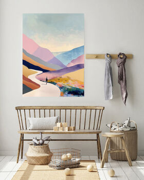 Minimalist Trail Running Art Print, 3 of 5
