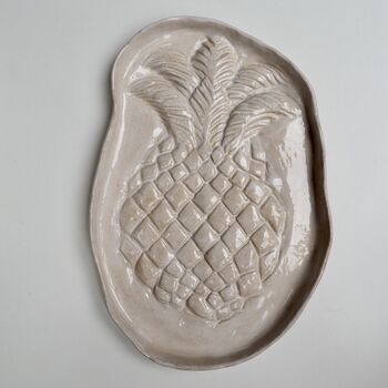 Handmade Ceramic Pineapple Serving Plates, 6 of 8