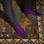 Luxury Cotton Socks Gift Box In Purple, thumbnail 1 of 5