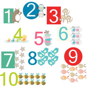 Number Fabric Wall Stickers, 4 of 4
