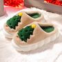 Plush Christmas Tree Bubble Slippers, thumbnail 3 of 11