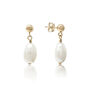 Elodie Bridal Pearl Stud Earrings, thumbnail 2 of 4