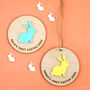 Personalised First Easter Keepsake Decoration Disc, thumbnail 2 of 4