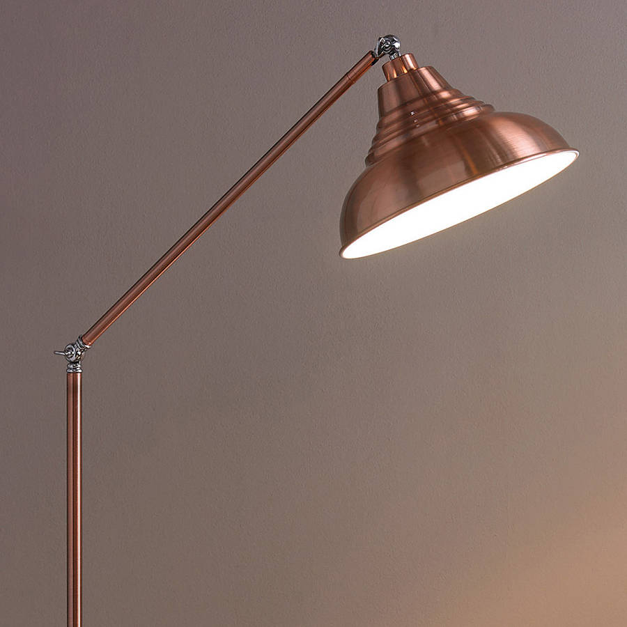 Copper Vintage Metal Floor Lamp By Primrose & Plum | notonthehighstreet.com
