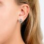 925 Sterling Silver Designer Large Splash Studs, thumbnail 2 of 4