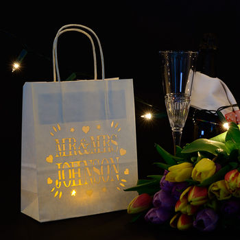 Personalised Wedding Paper Lantern Bags, 4 of 4