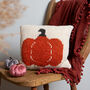 Pumpkin Cushion Cover Knitting Kit, thumbnail 1 of 7
