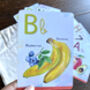 A Z Fruits And Vegetables Children's Flash Cards, thumbnail 4 of 6