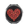Red Heart Valentines Compact Mirror And Lens Cloth, thumbnail 1 of 9