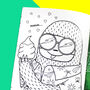 Sloth Colouring Book For Adults And Children, thumbnail 2 of 9