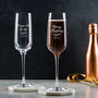 Personalised Christmas Prosecco Glass For Her, thumbnail 2 of 7
