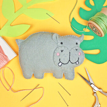 Henry The Hippo Felt Sewing Kit, 3 of 10