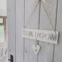 Personalised Name Sign Door Plaque With Vintage Heart, thumbnail 1 of 5