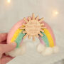 Personalised Felt Rainbow Christening Ornament Gift, thumbnail 2 of 3