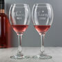 Personalised 'Cheers' Engraved Wine Glass Pair, thumbnail 2 of 6