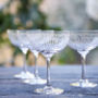 Set Of Six 1920s Style Champagne Saucers, thumbnail 1 of 2