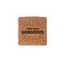 Cork Compact Mirror 'Drop Dead Gorgeous' In Gift Box, thumbnail 2 of 2