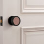 Brass Black Mortice Door Knobs With Gloss Insert, thumbnail 8 of 8