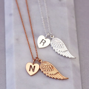 Personalised Angel Wing Necklace, 2 of 4