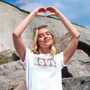 Rainbow Love T Shirt, thumbnail 1 of 8