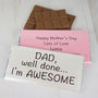 Personalised 'I'm Awesome' Father's Day Chocolate Bar, thumbnail 2 of 4