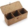 Small Woven Seagrass Storage Organiser Basket, thumbnail 2 of 11