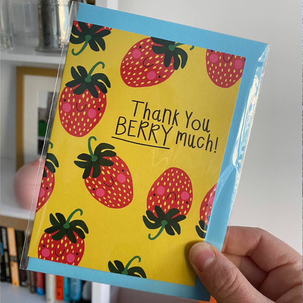 'Thank You Berry Much' Card, 1 of 5