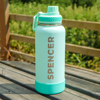Personalised Stainless Steel Water Bottle 'Raid', 3 of 9
