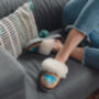 Sen Turquoise Mule Sheepers Slippers, thumbnail 2 of 11