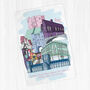 York Skyline Tea Towel, Natural Cotton, thumbnail 1 of 4