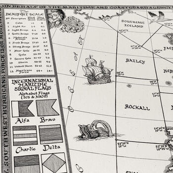 Shipping Forecast Map Tea Towel, 6 of 11