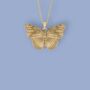 Butterfly Necklace In 18ct Gold Plated Silver, thumbnail 2 of 12