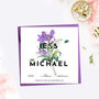 Personalised Vintage Floral Wedding Card, thumbnail 3 of 5