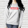 Personalised Red Box Named Unisex Sweater, thumbnail 1 of 4
